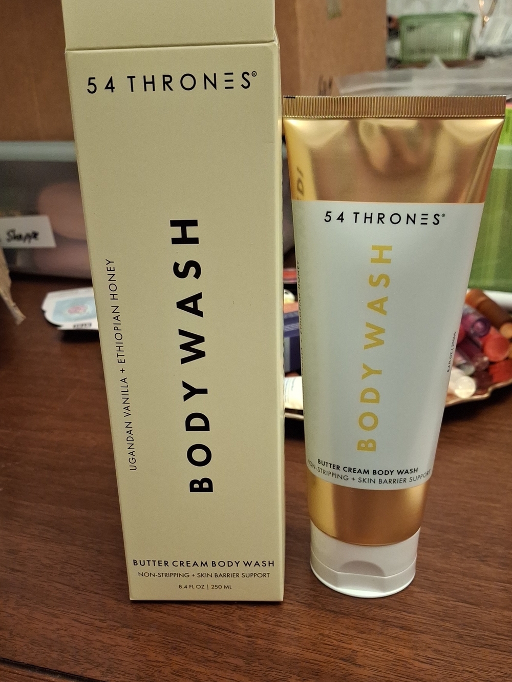 54 Thrones Ugandan Vanilla + Ethiopian Honey Butter Body Wash 250ml Sealed Tube